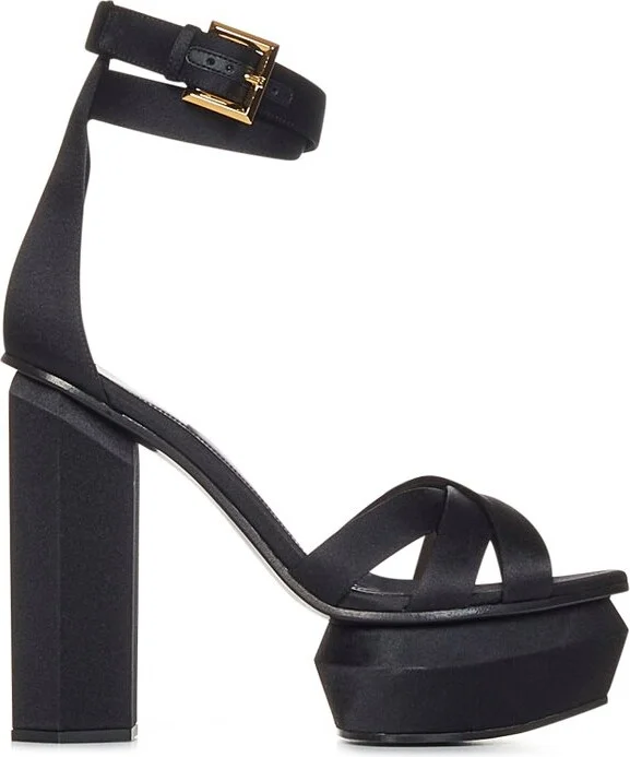 Balmain High-Heeled Platform Sandals