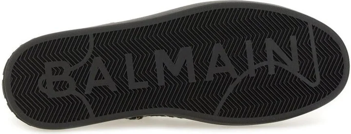 Balmain Jacquard "B-Court" Sneakers - Image 5