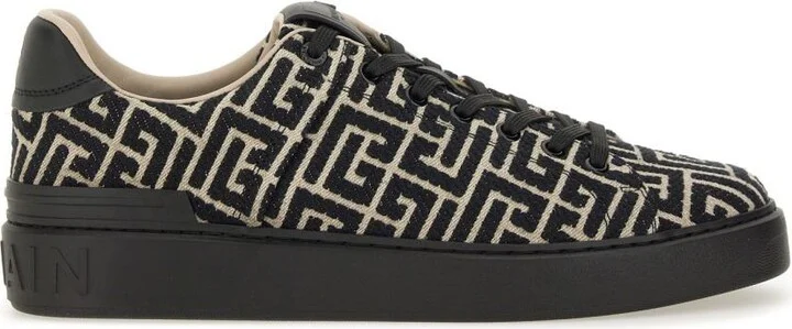 Balmain Jacquard "B-Court" Sneakers
