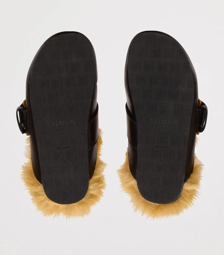 Balmain Leather Anthem Clogs - Image 3