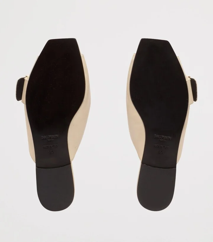 Balmain Leather Anthem Sandals - Image 4