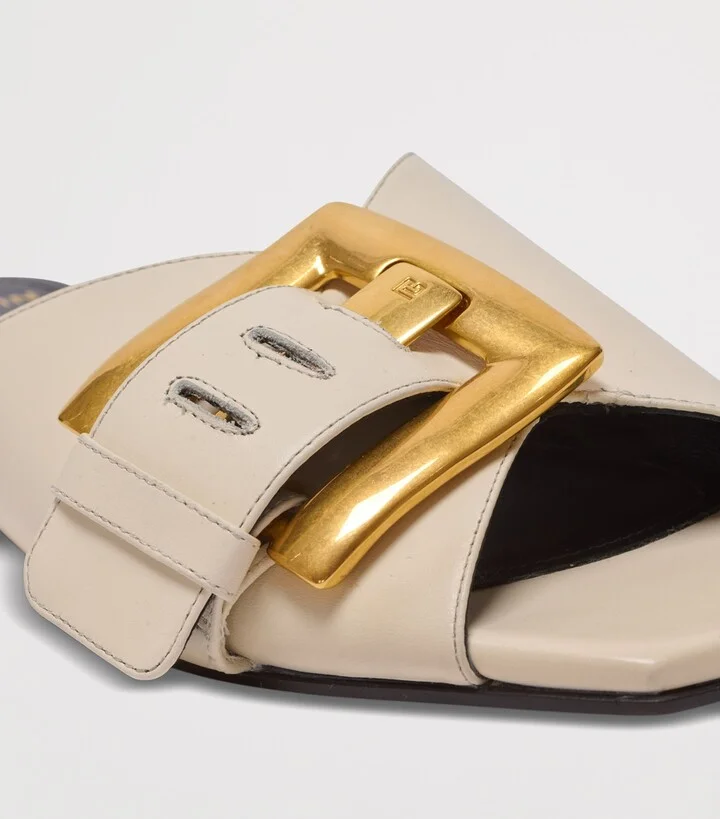 Balmain Leather Anthem Sandals - Image 5