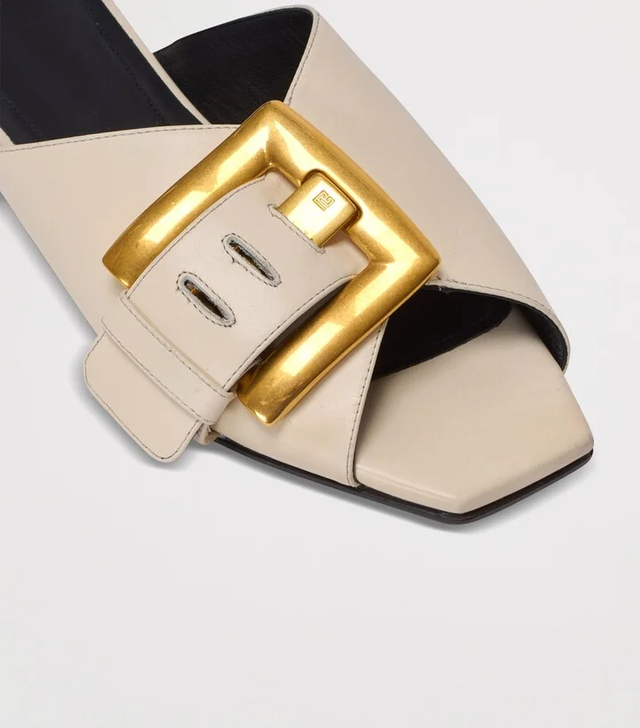 Balmain Leather Anthem Sandals - Image 6