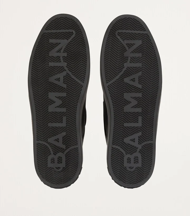 Balmain Leather B-Court Flip Sneakers - Image 5