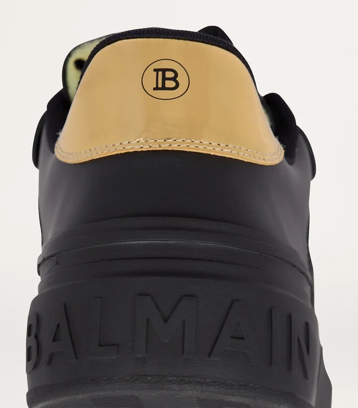 Balmain Leather B-Court Flip Sneakers - Image 6