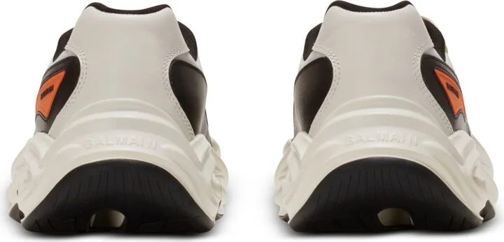 Balmain Leather Run-Row Sneakers - Image 2