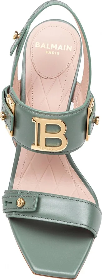 Balmain Leather Sandal Color Green - Image 3