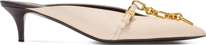Balmain Leather Sync Mules 50