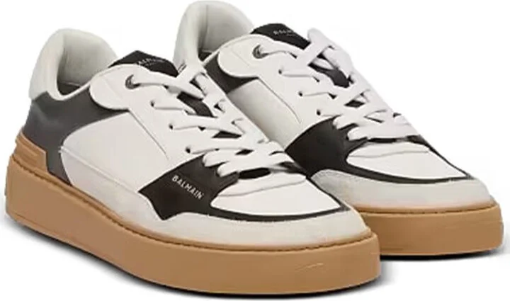 Balmain Low Top Lace Up Sneaker Shoes - Image 2
