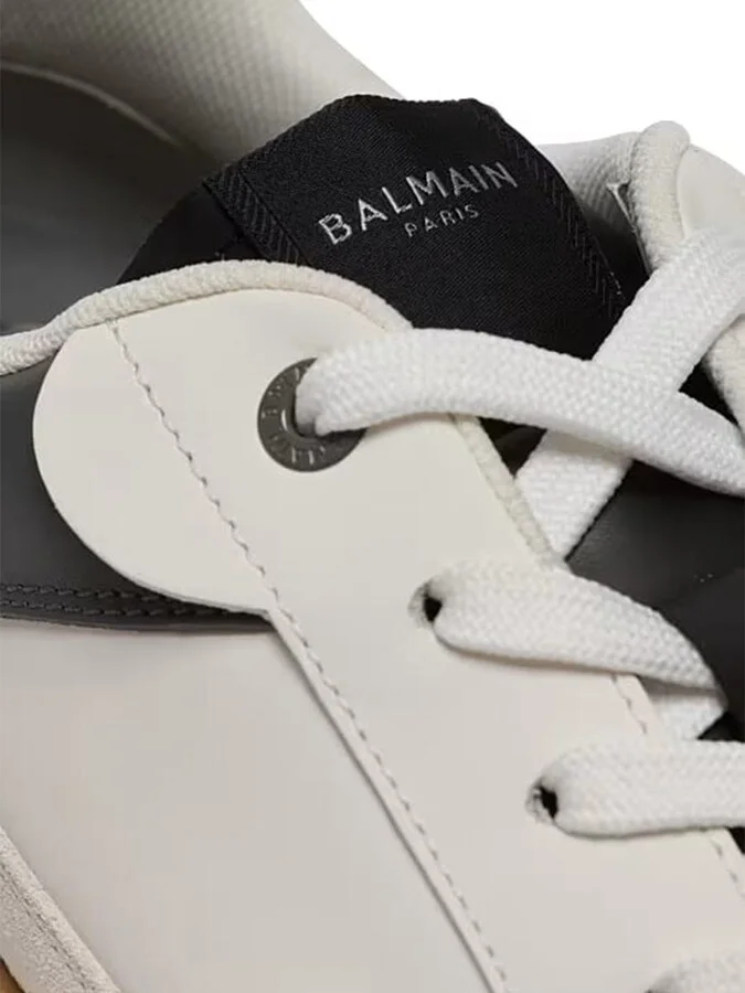 Balmain Low Top Lace Up Sneaker Shoes - Image 9