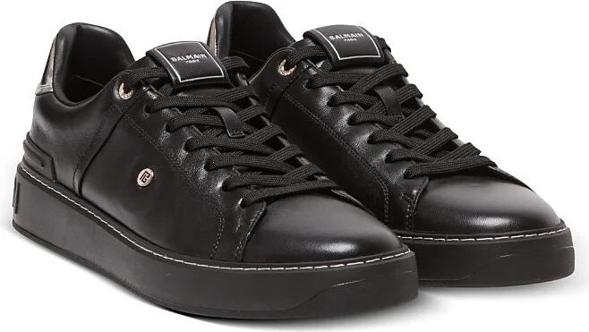 Balmain Men's B-Court Trainers in Calfskin