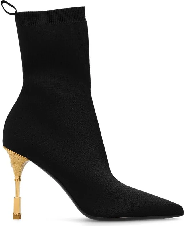 Balmain Moneta Knit Ankle Boots