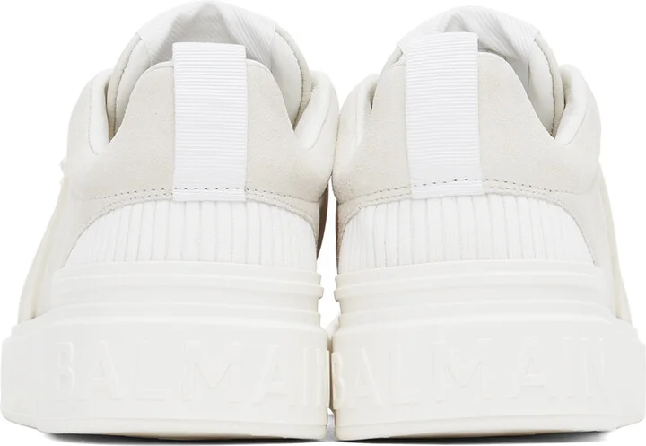 Balmain Off-White B-Skate Sneakers - Image 2