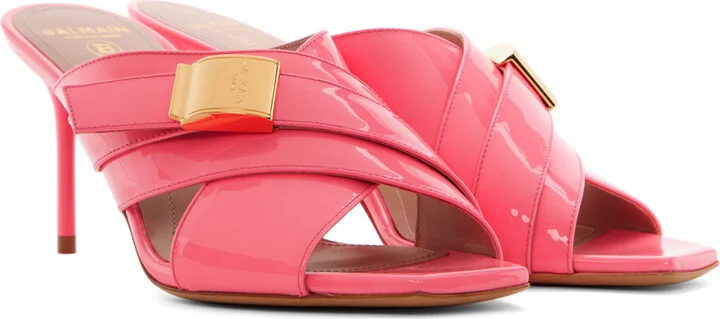 Balmain Pink Uma Mules - Image 4