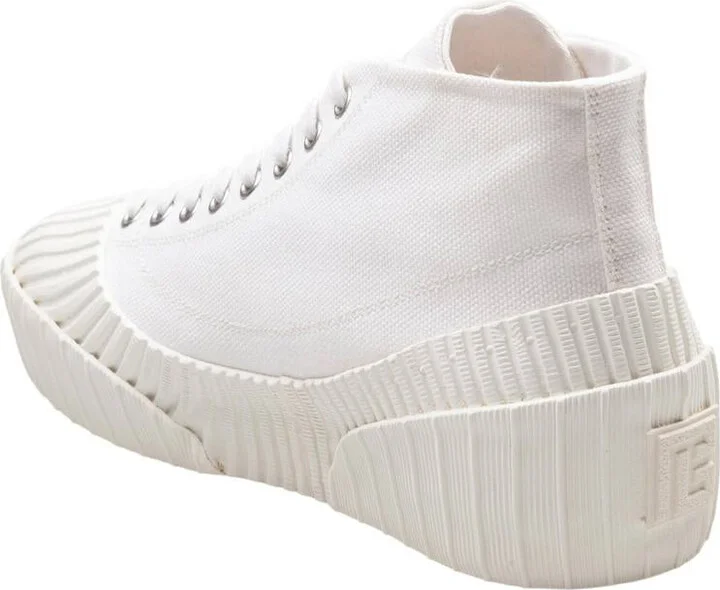 Balmain Riff Low Canvas Sneakers - Image 4