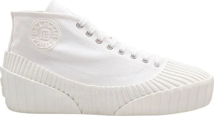 Balmain Riff Low Canvas Sneakers