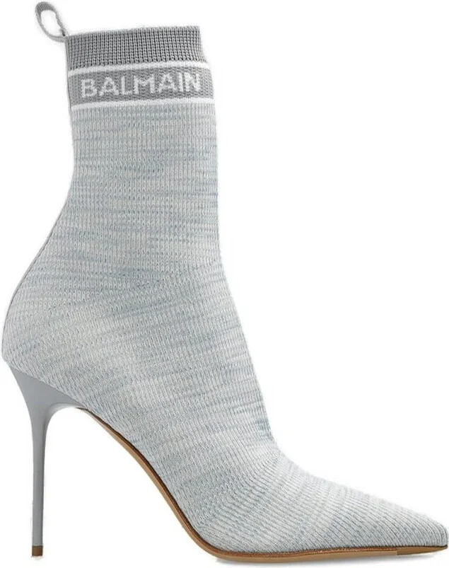 Balmain Skye Knit Ankle Boots