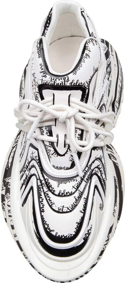 Balmain Sneakers In Mixed Materials - Image 3