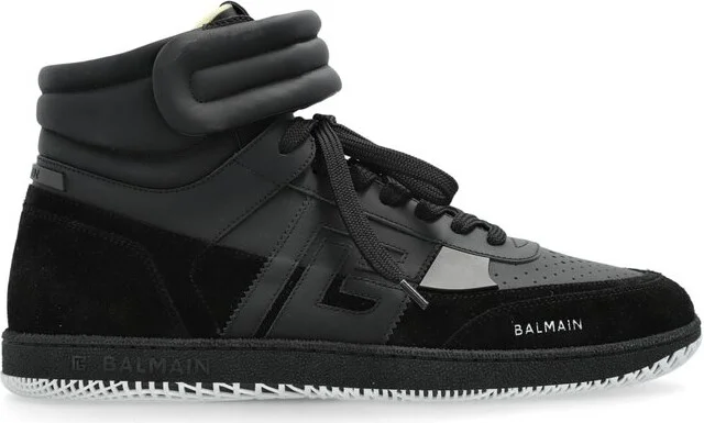 Balmain Swan High Top Sneakers