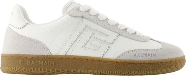 Balmain Swan Lace-Up Sneakers