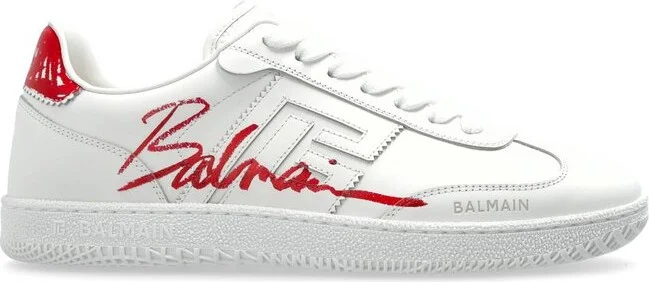 Balmain Swan Lipstick Trainers