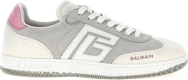 Balmain Swan Panelled Low-Top Sneakers