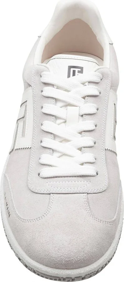 Balmain Swan Sneakers In Suede And Smooth Calfskin - Image 3