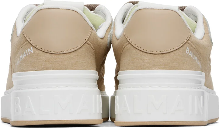Balmain Tan B-Court Skate Sneakers - Image 2