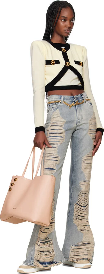 Balmain Tan B-Court Skate Sneakers - Image 5