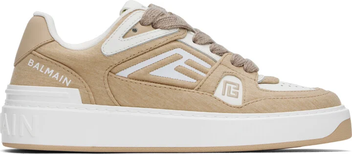 Balmain Tan B-Court Skate Sneakers