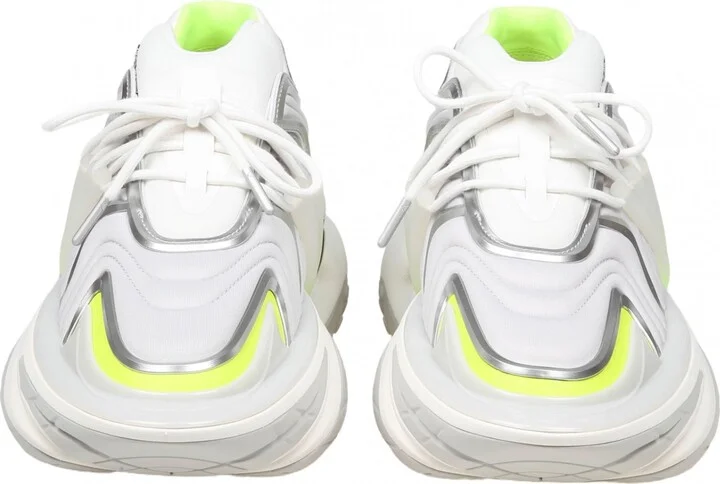 Balmain Unicorn Wave Sneakers In Neoprene Color White And Yellow - Image 3