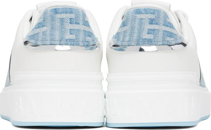 Balmain White B-Court Sneakers - Image 2