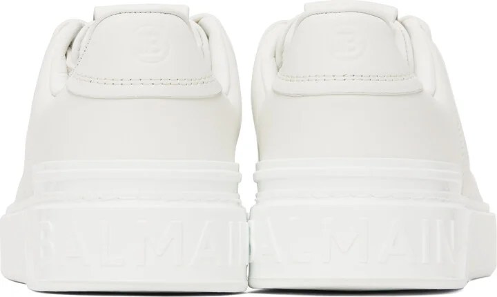 Balmain White B-Court Sneakers - Image 2