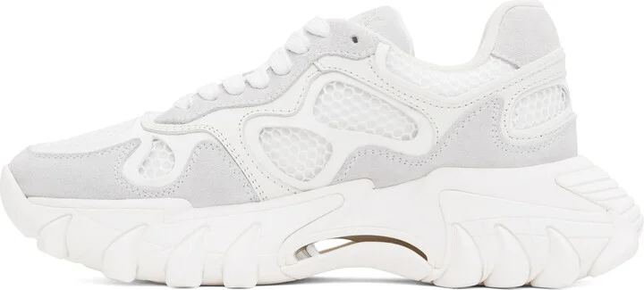 Balmain White B-East Sneakers - Image 3