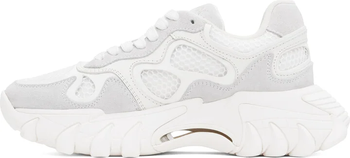 Balmain White B-East Sneakers - Image 3