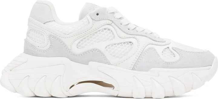Balmain White B-East Sneakers