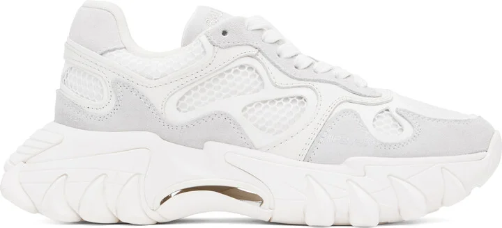 Balmain White B-East Sneakers