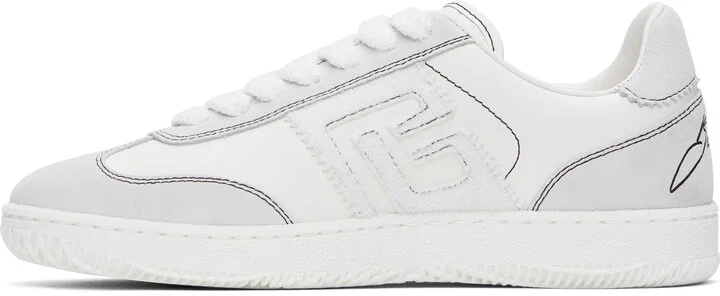 Balmain White Swan Sneakers - Image 3