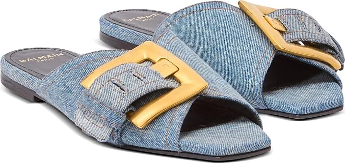 Balmain Women's Anthem Flat Denim