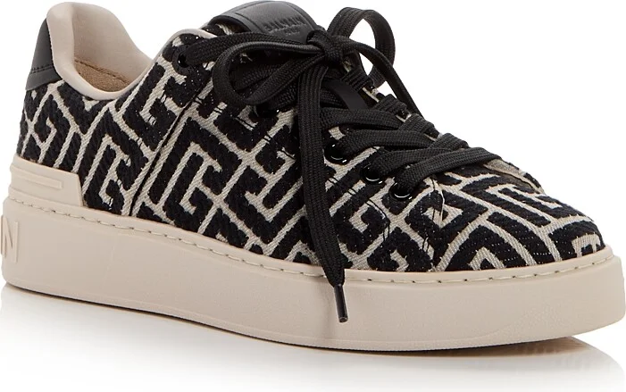 Balmain Women's B-Court Monogram Sneakers