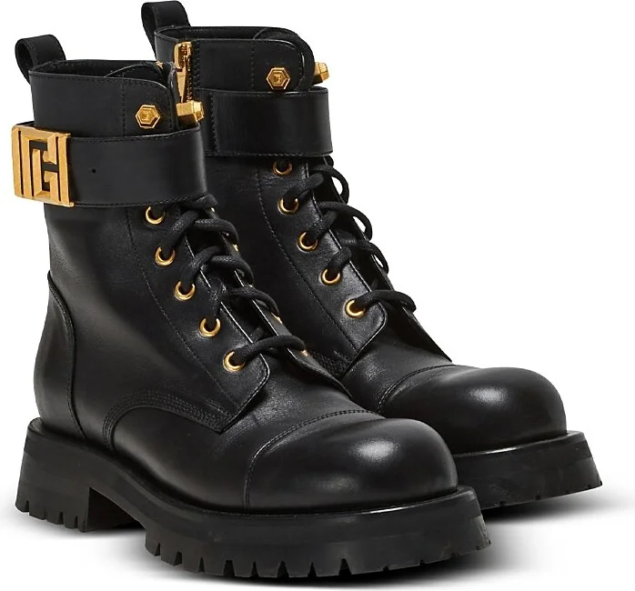 Balmain Women's Charlie Leather Ranger Boots
