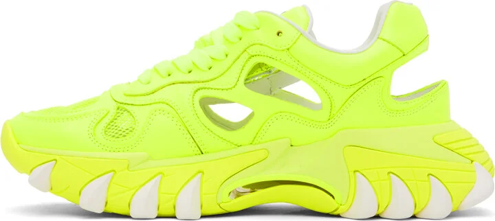 Balmain Yellow B-East Sneakers - Image 3