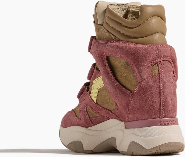 Balskee Sneakers in Light Beige/Pink - Image 3