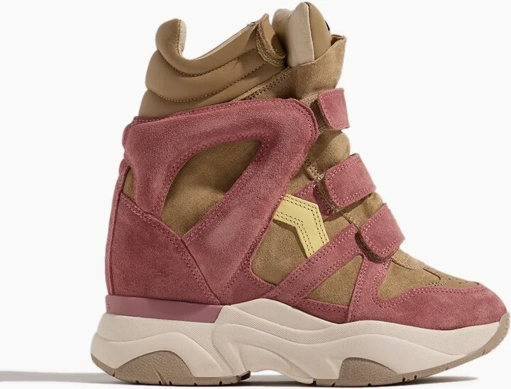 Balskee Sneakers in Light Beige/Pink