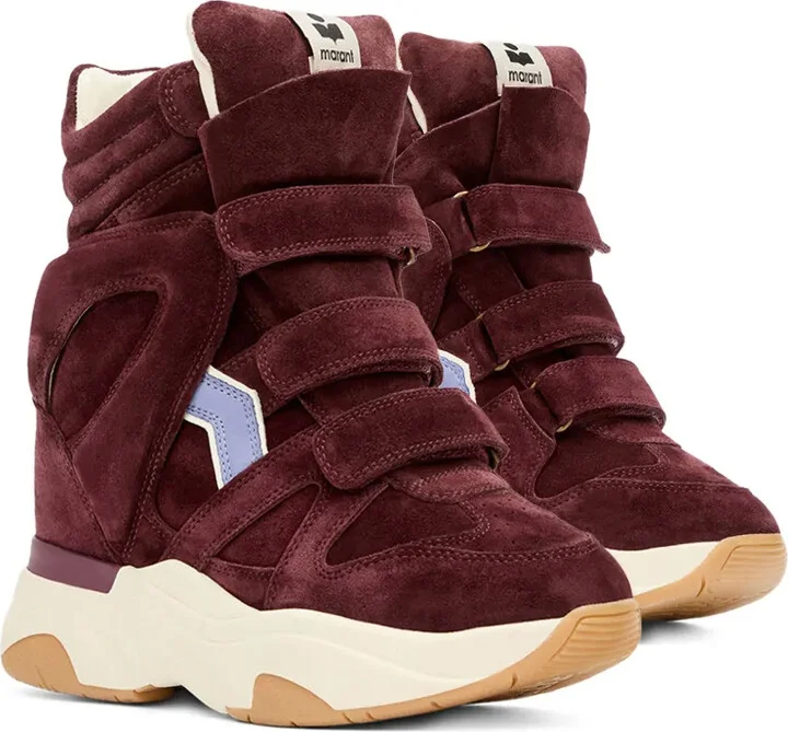Balskee suede panelled wedge sneakers - Image 2