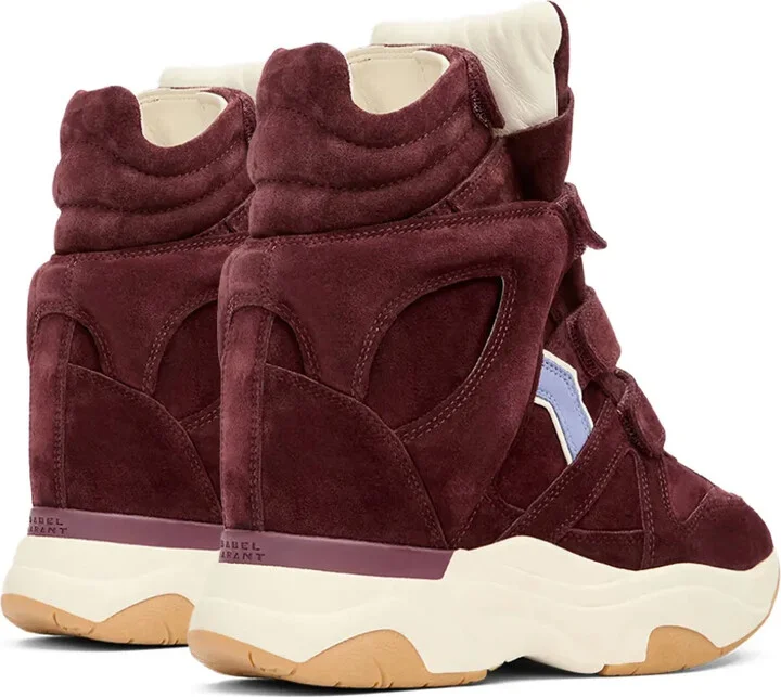 Balskee suede panelled wedge sneakers - Image 3