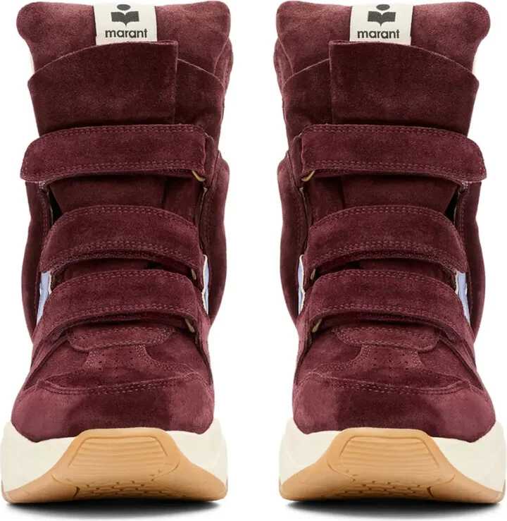 Balskee suede panelled wedge sneakers - Image 4