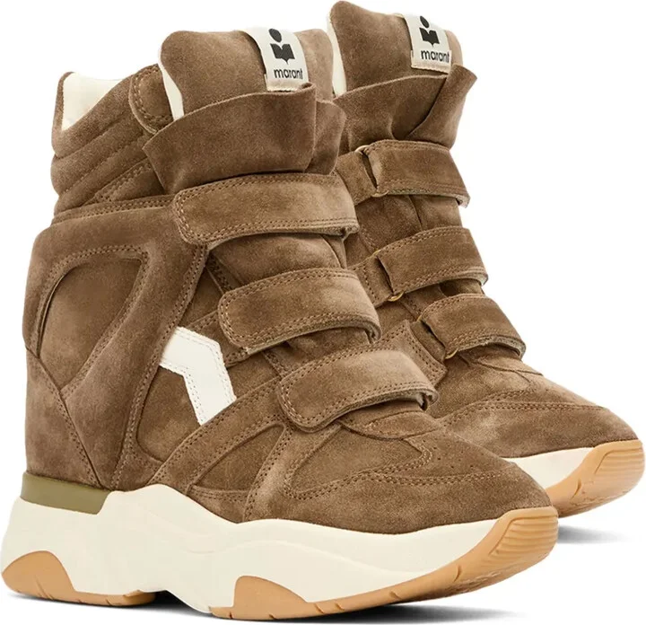 Balskee suede wedge high-top sneakers - Image 2