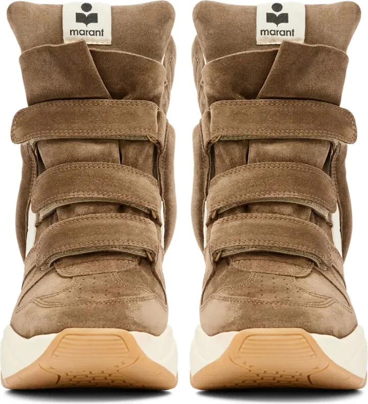 Balskee suede wedge high-top sneakers - Image 4