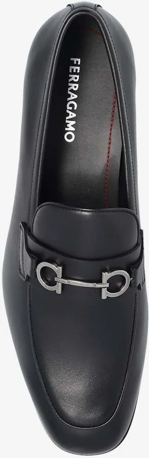 Balty Gancini Plaque Leather Loafers - Image 3